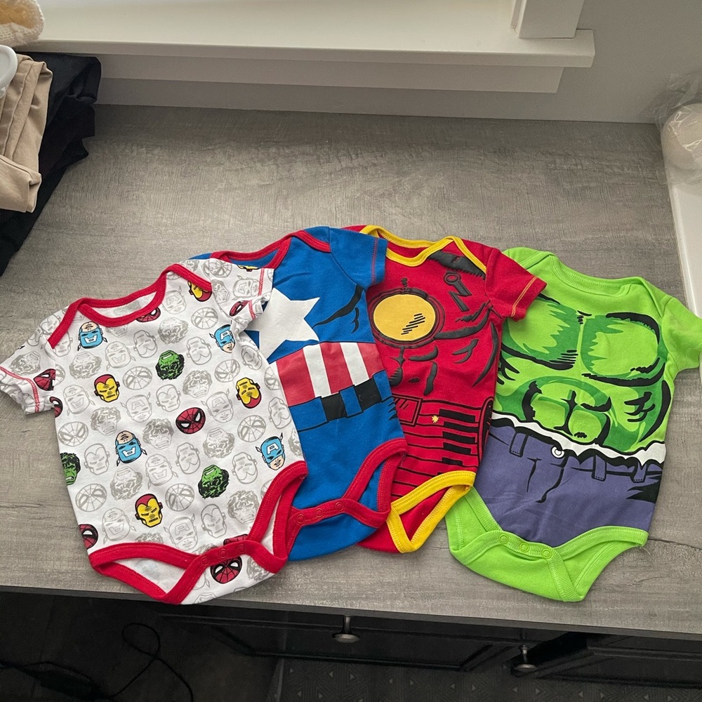 Marvel onesies